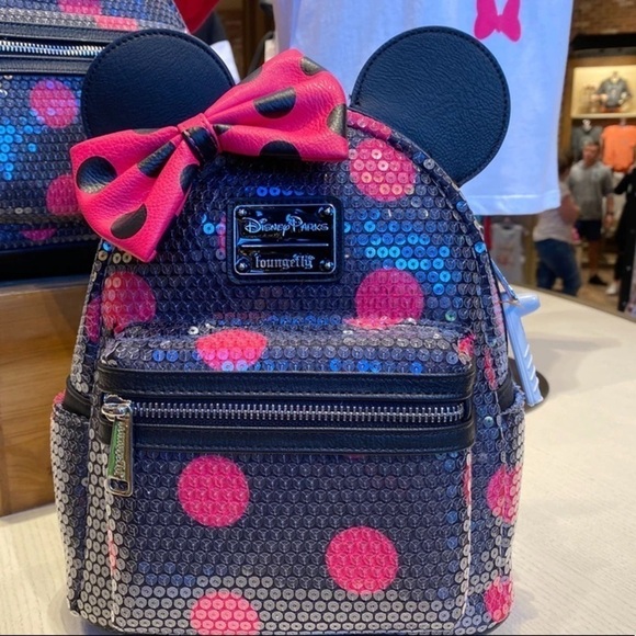 Minnie Mouse Sequin Polka Dot Mini Backpack - Picture 6 of 12